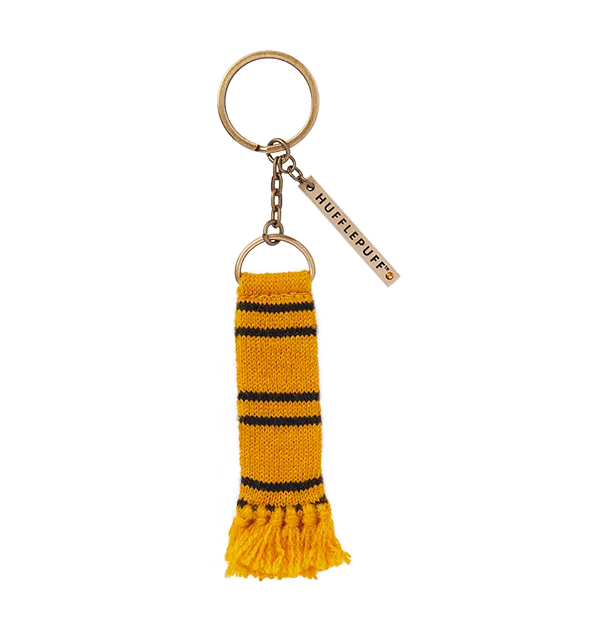 Optimized Title: Stylish Hufflepuff House Scarf Keychain