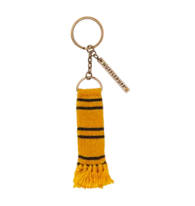 Optimized Title: Stylish Hufflepuff House Scarf Keychain