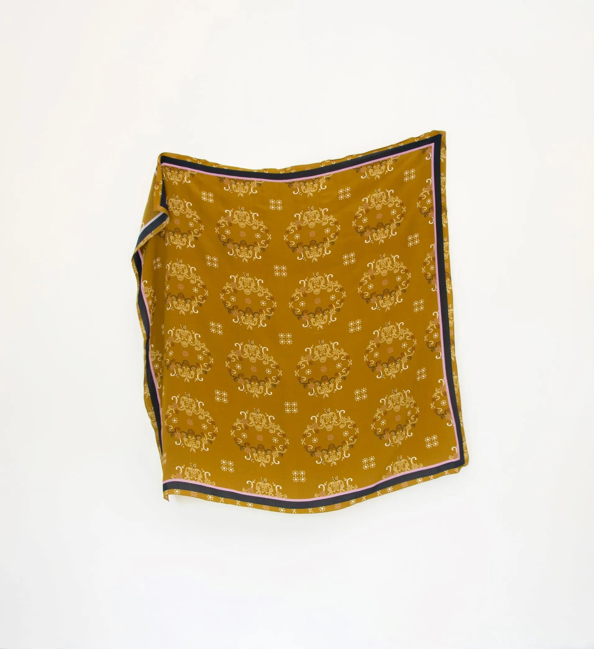 Ieena Mustard Silk Scarf