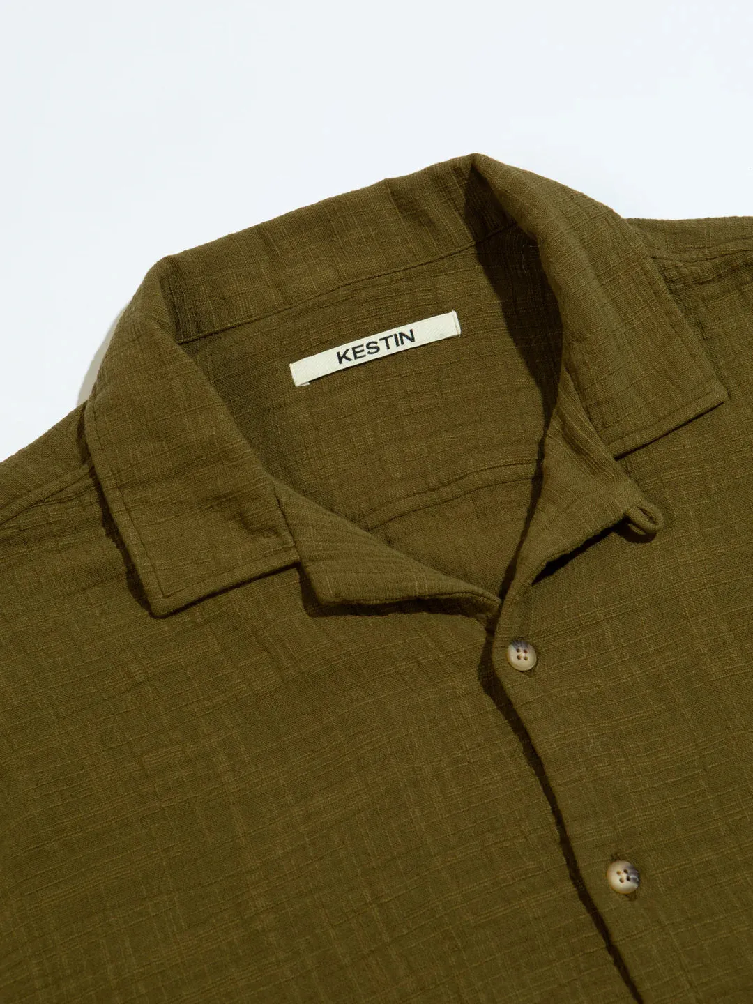 KESTIN Tain Shirt Seaweed Olive