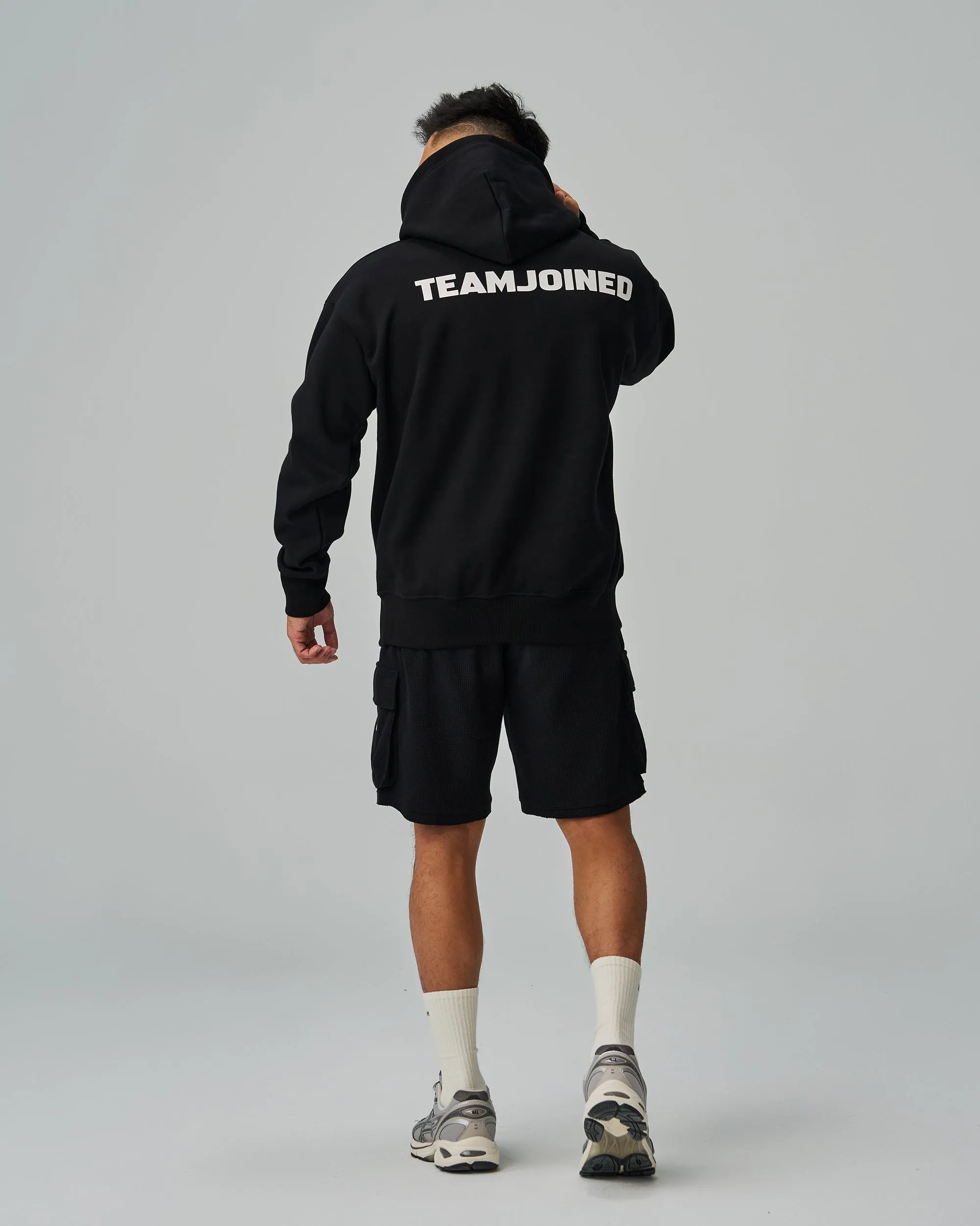 Logo Fleece Oversized Hoodie