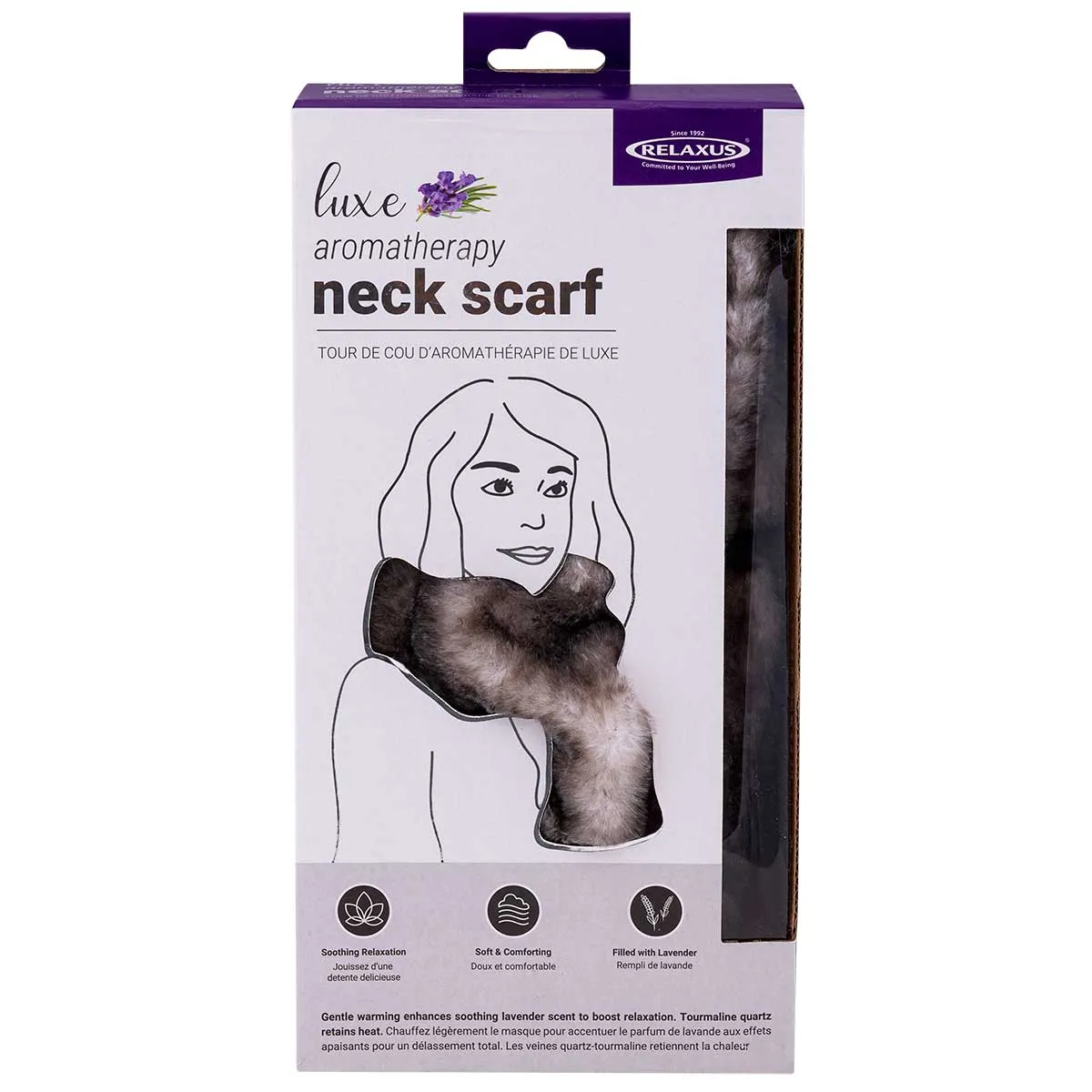 Luxe Lavender Neck Scarf