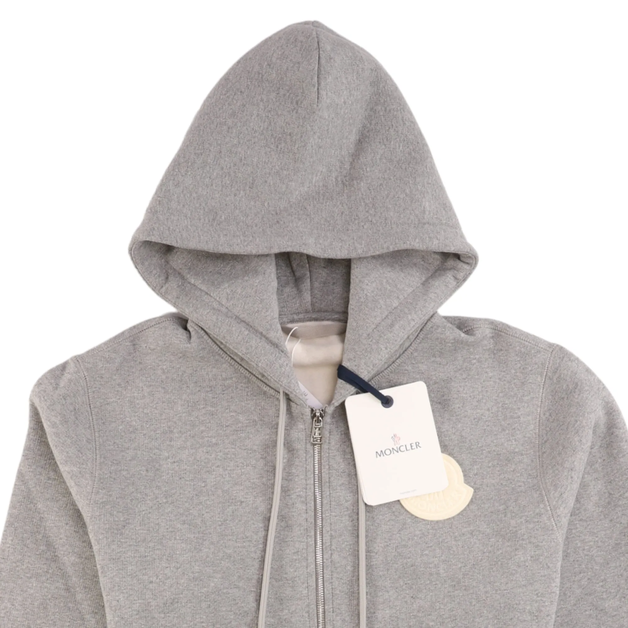 Men's Hoodie Zip Up Hoodie Grey Size S