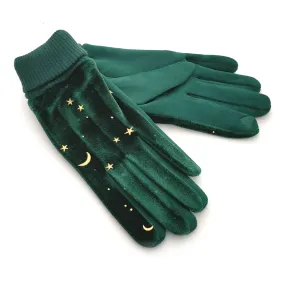 Moons & Stars Gloves - Green