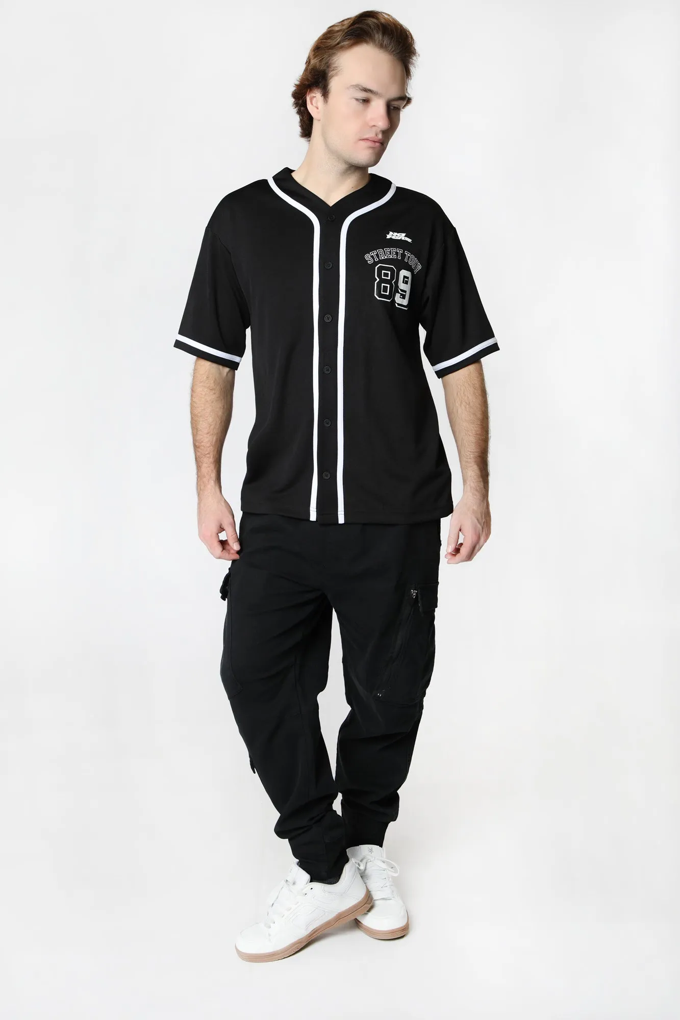 No Fear Mens Baseball Jersey