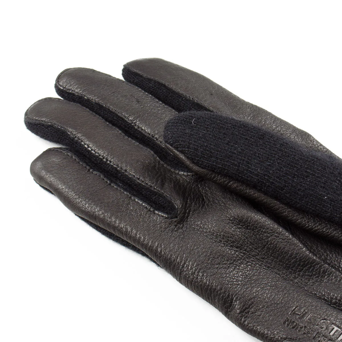 Norse Projects x Hestra - Svante Wool / Leather Gloves - Black