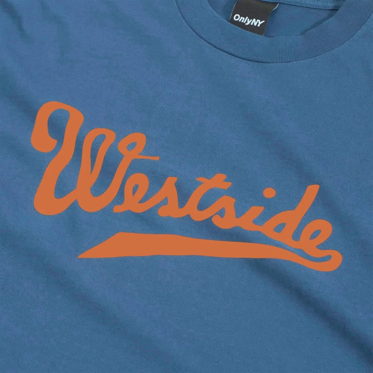 Only NY x West NYC Westside Tee Shirt Cobalt/Orange