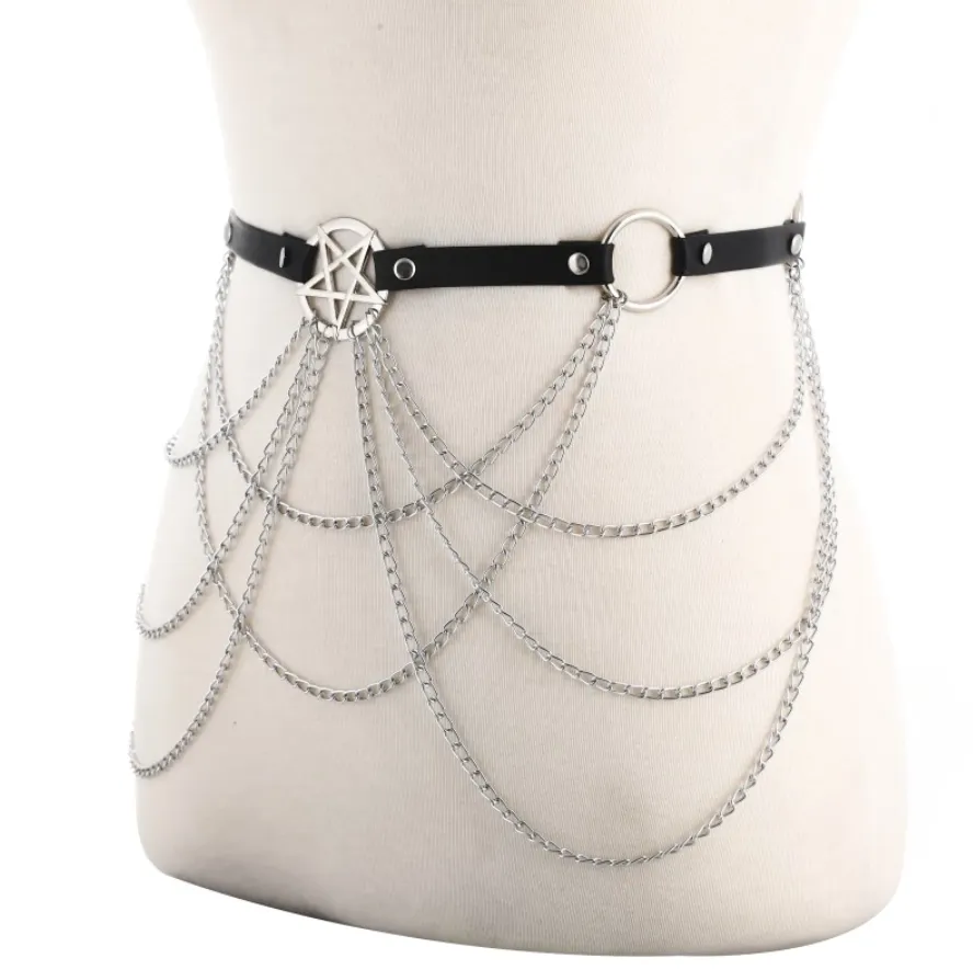 Pentagram Chain Belt