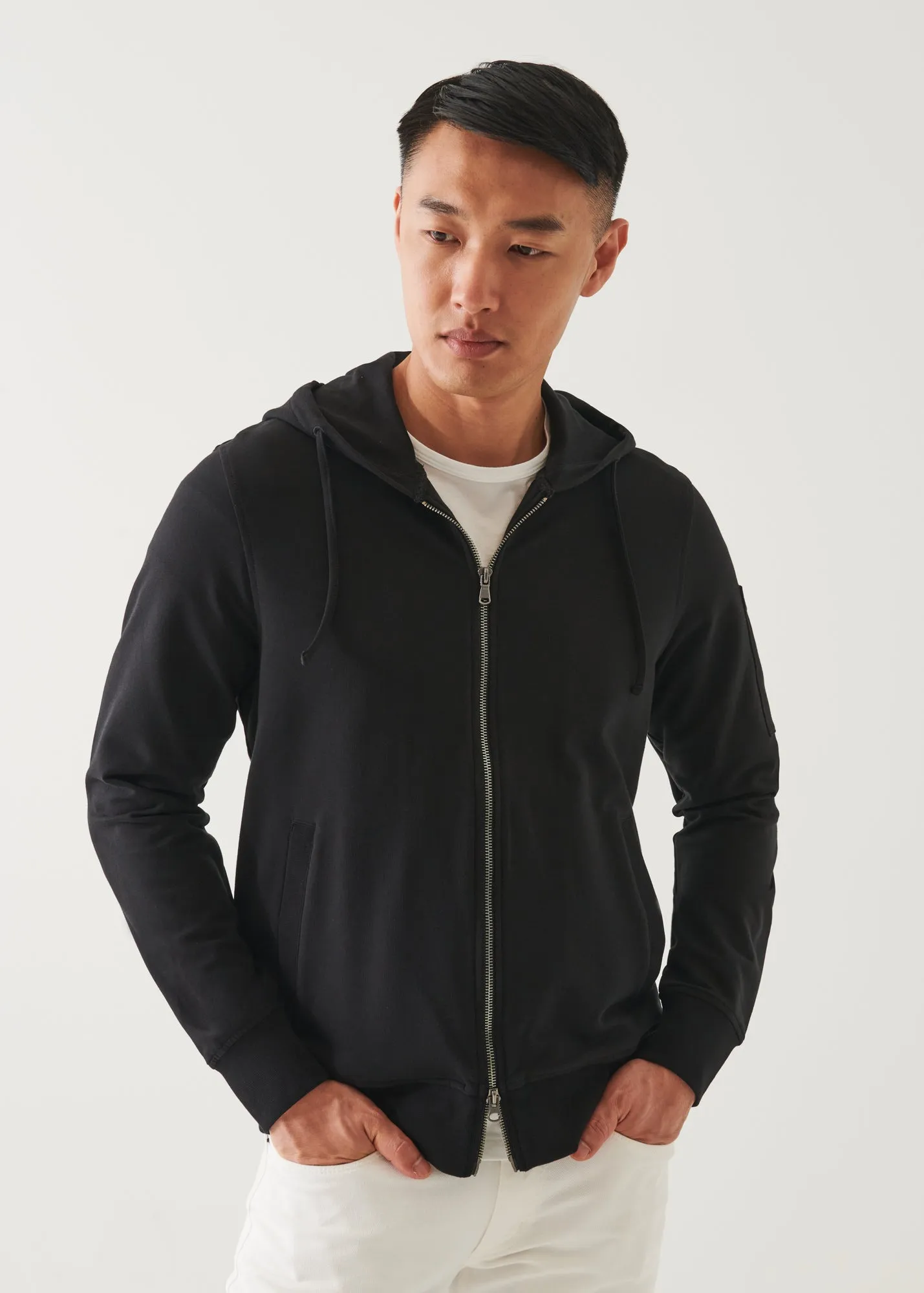 PIMA COTTON FRENCH TERRY ZIP-UP HOODIE