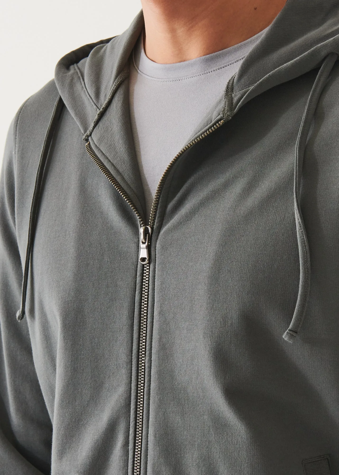 PIMA COTTON FRENCH TERRY ZIP-UP HOODIE