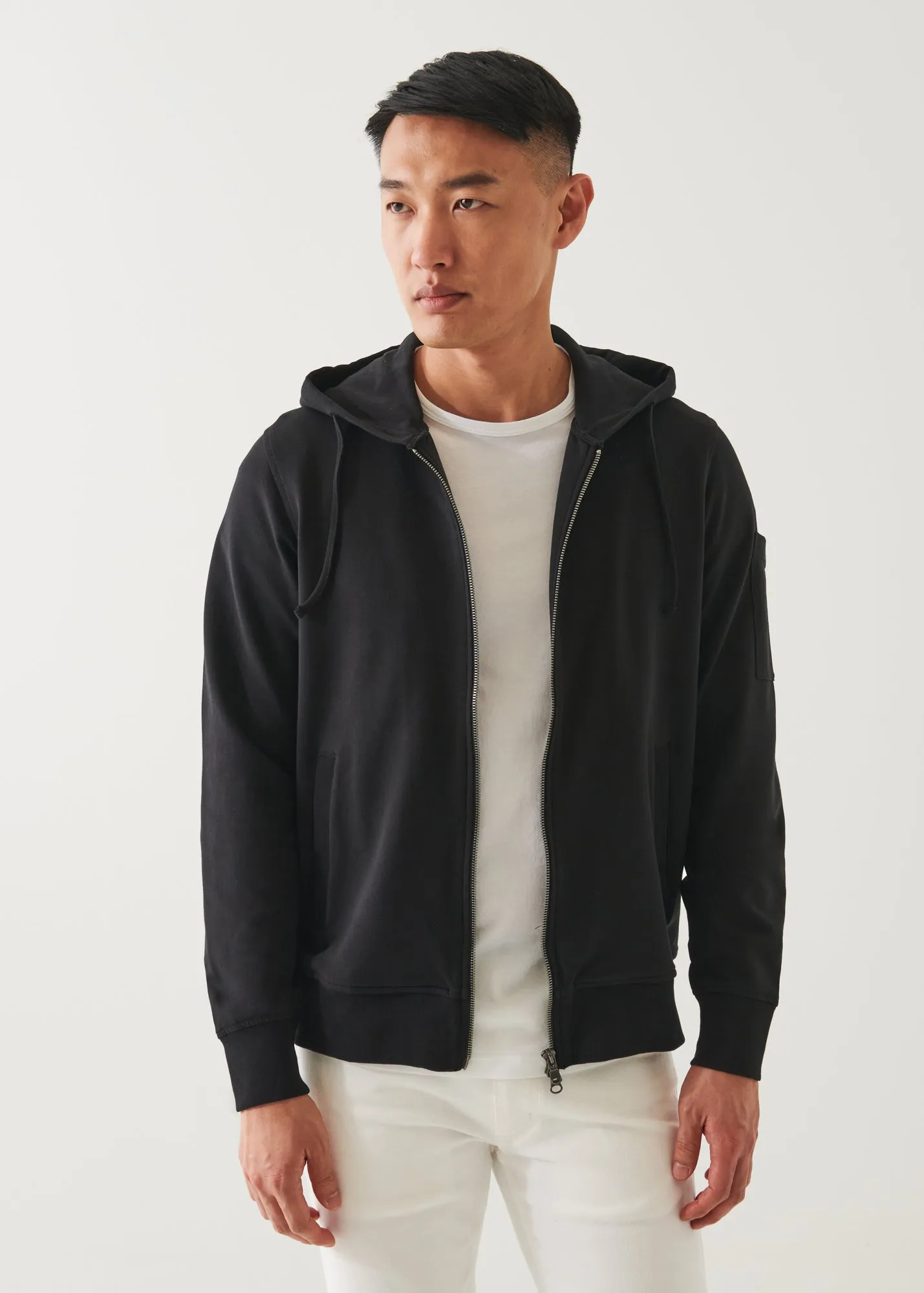 PIMA COTTON FRENCH TERRY ZIP-UP HOODIE