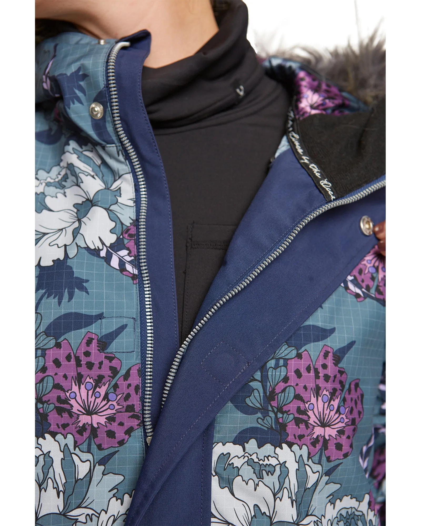 PLUS SIZE - WILDER JACKET - FLORAL ANICAMO STORMY WEATHER