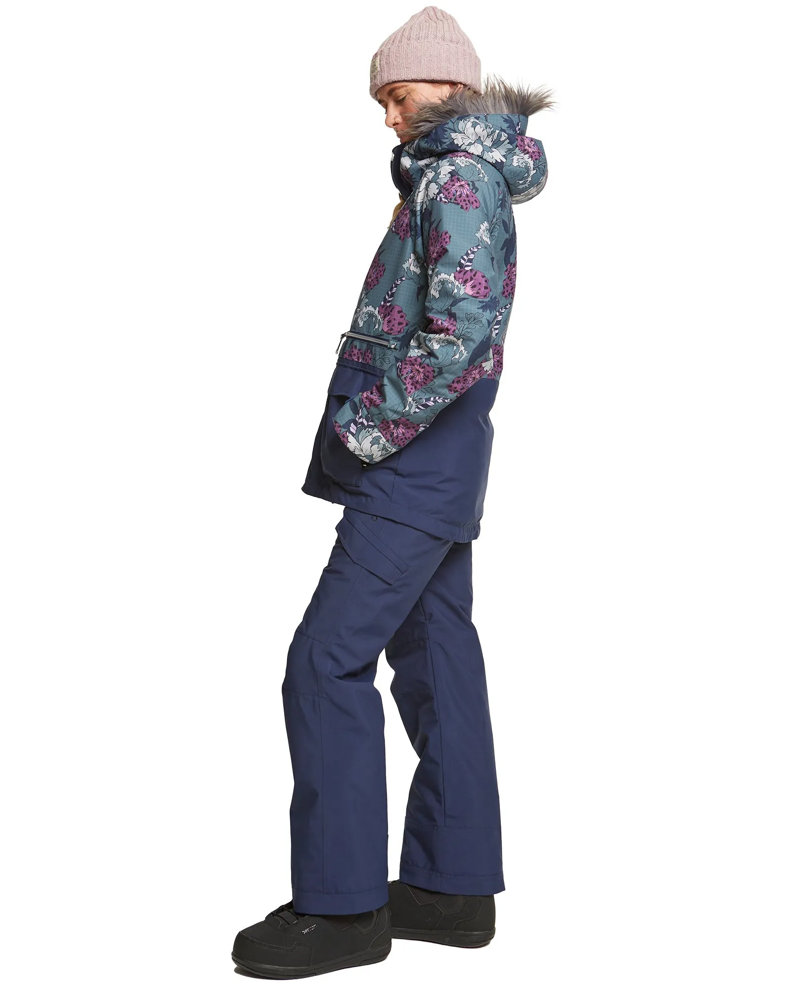 PLUS SIZE - WILDER JACKET - FLORAL ANICAMO STORMY WEATHER