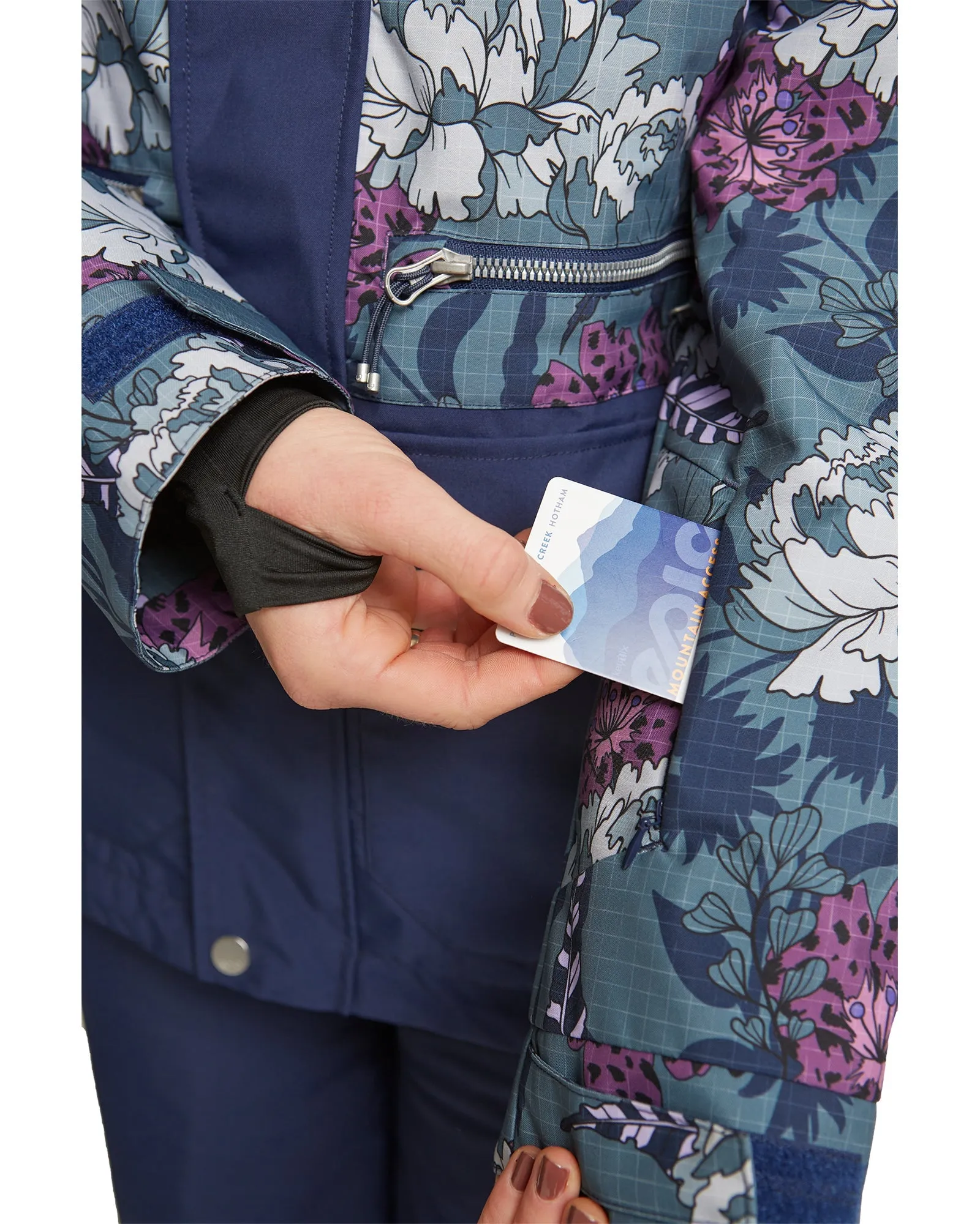 PLUS SIZE - WILDER JACKET - FLORAL ANICAMO STORMY WEATHER