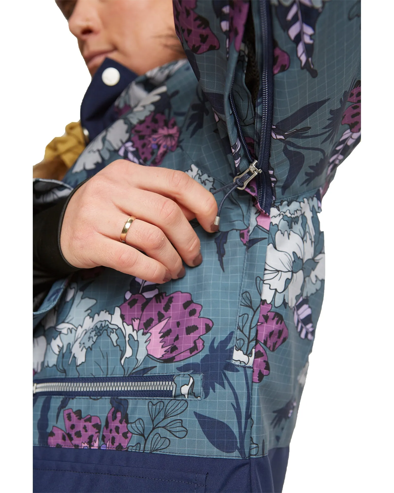 PLUS SIZE - WILDER JACKET - FLORAL ANICAMO STORMY WEATHER