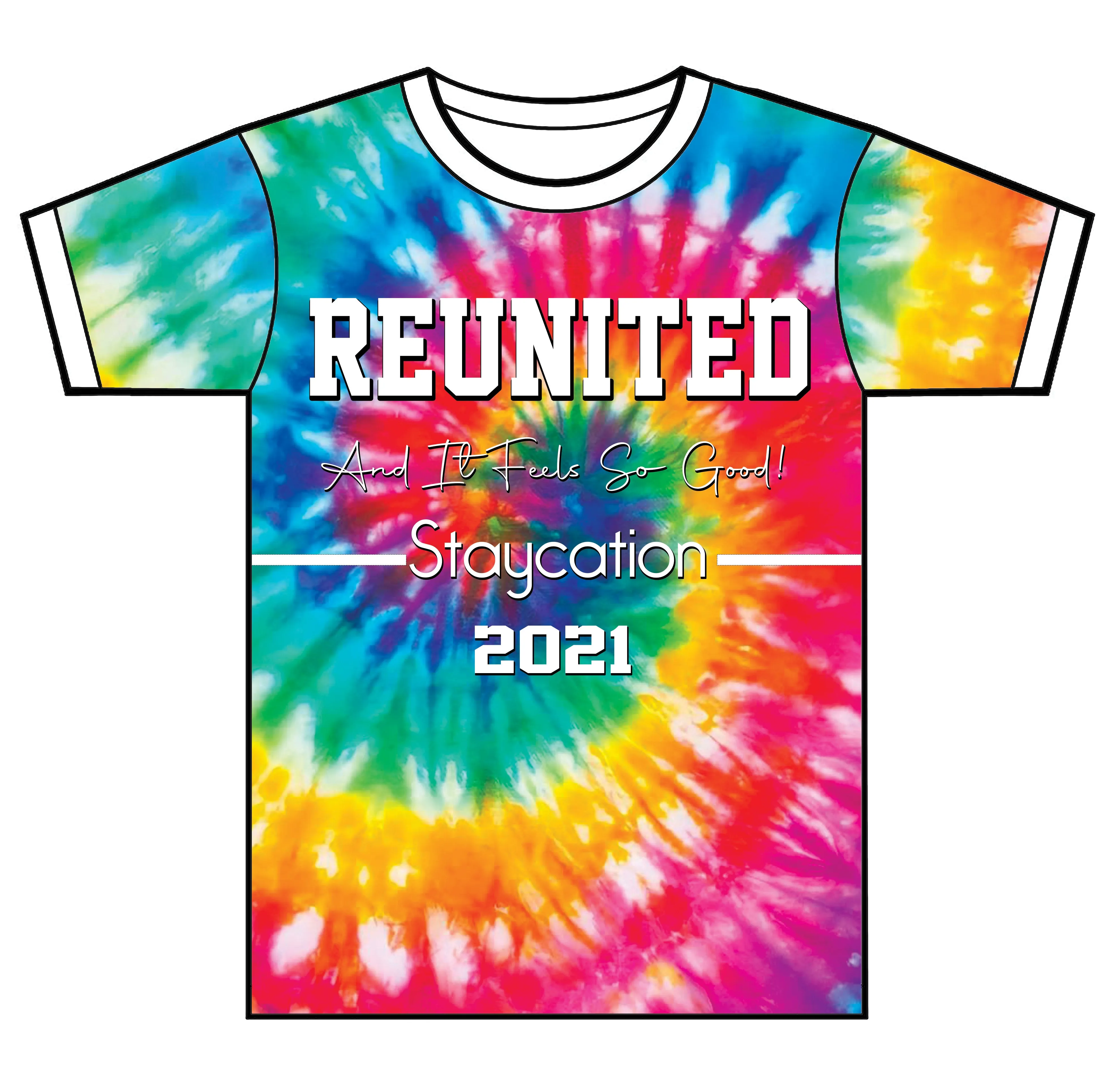 "Tie-Dye" Custom Designed Family Reunion 3D shirt