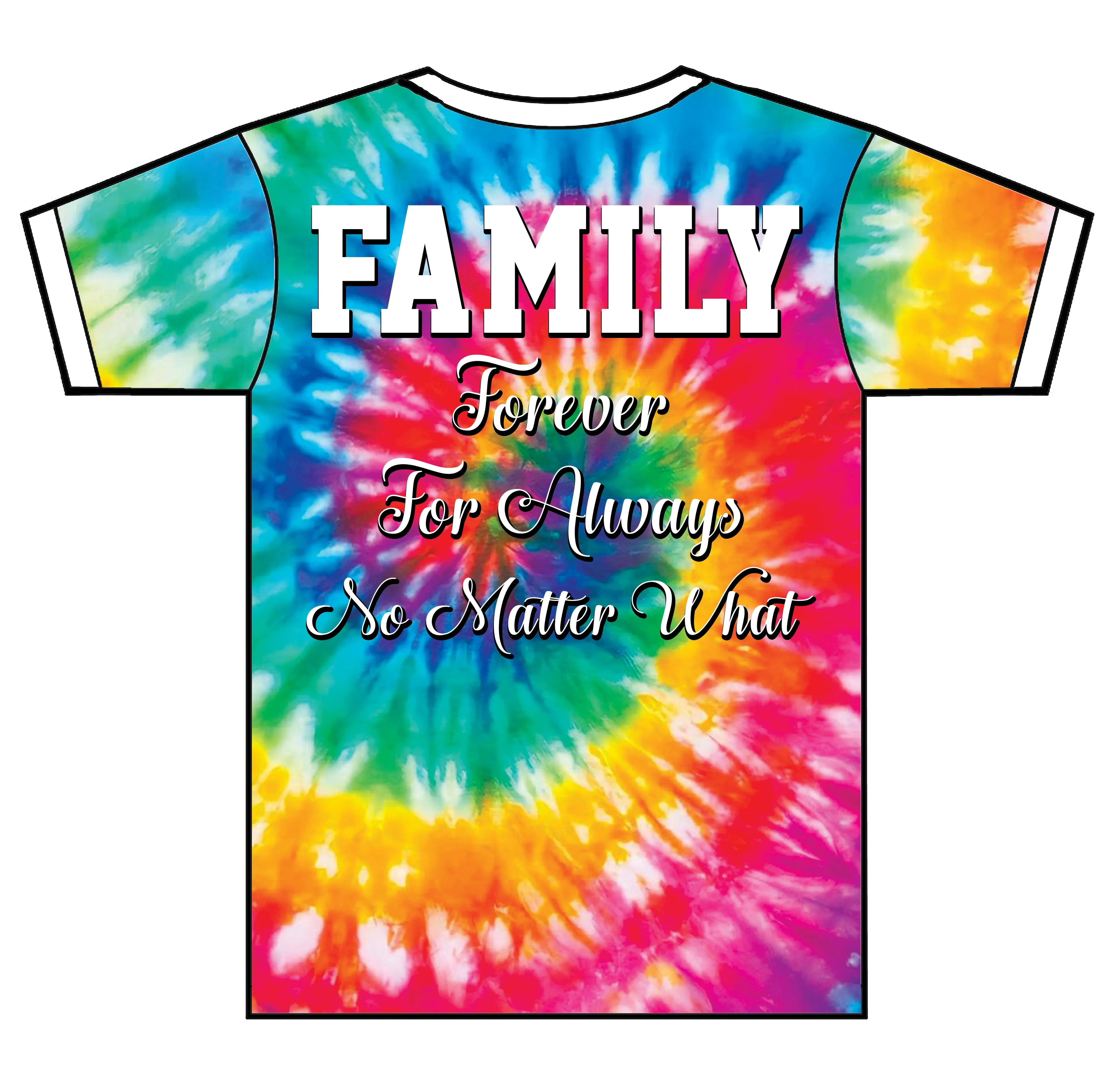 "Tie-Dye" Custom Designed Family Reunion 3D shirt