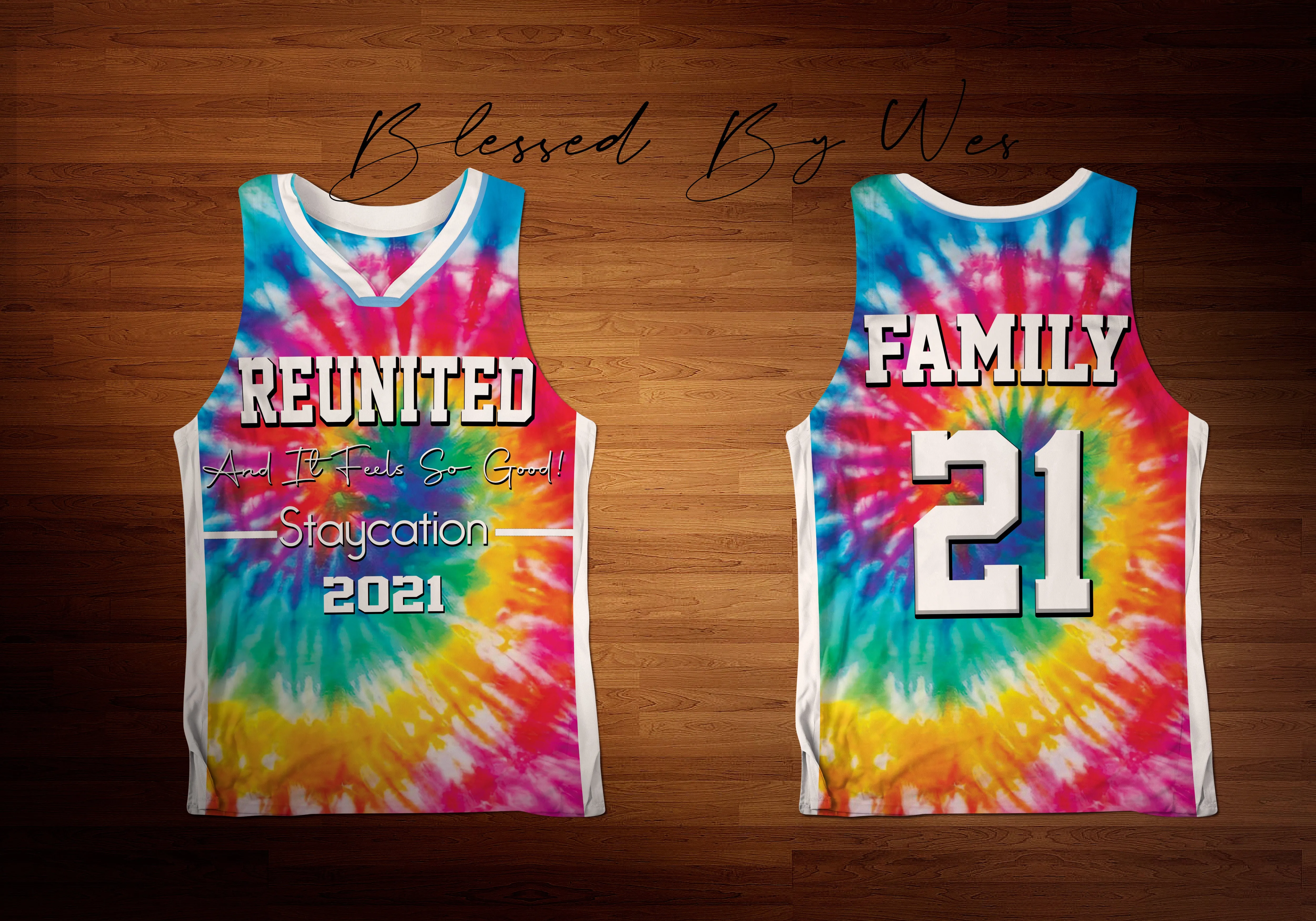 "Tie-Dye" Custom Designed Family Reunion 3D shirt