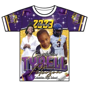 "Tyrell" Custom Designed Graduation 3D shirt