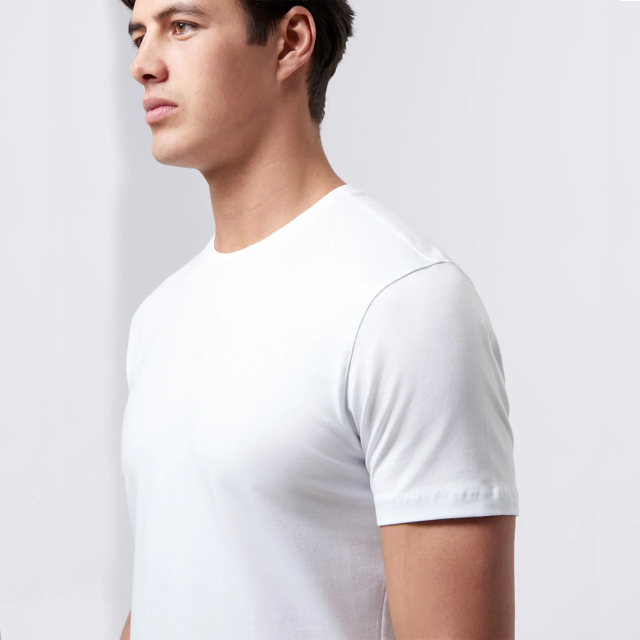 Remus Uomo Stretch Cotton Tee - White