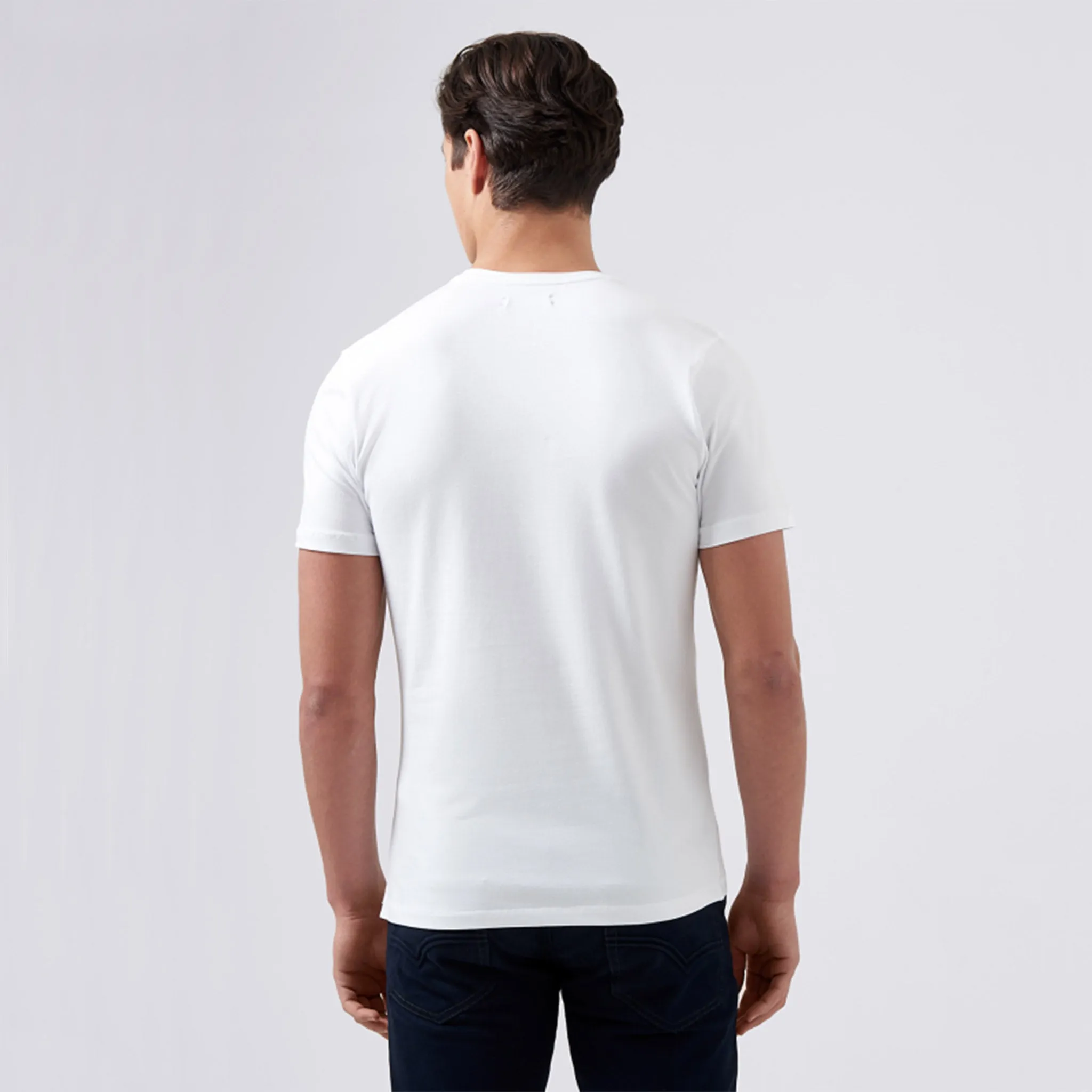 Remus Uomo Stretch Cotton Tee - White