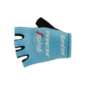 Santini Trek-Segafredo Gloves - Light Blue