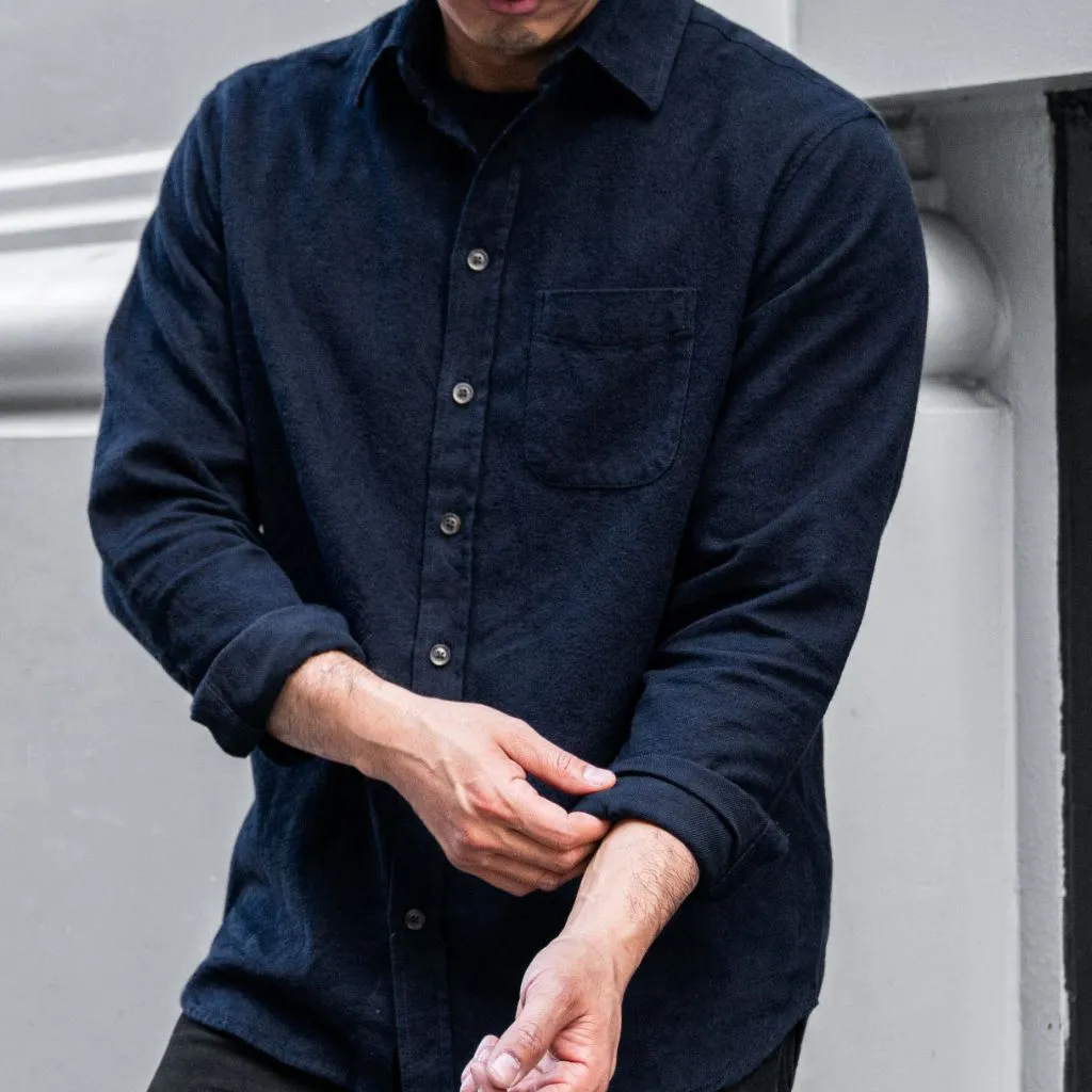 Solid Shirt | Navy