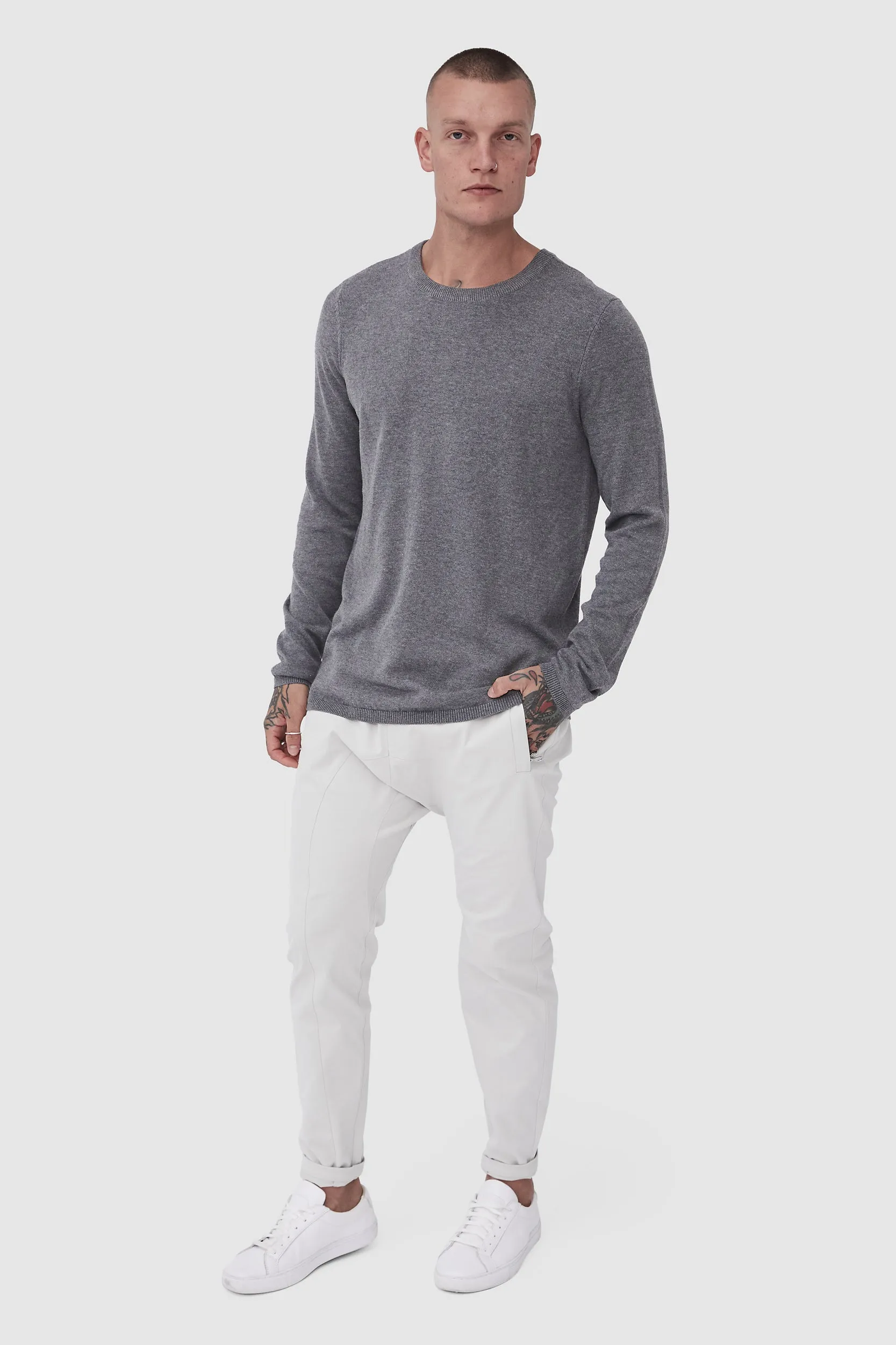 STRIDER KNIT - GREY MELANGE