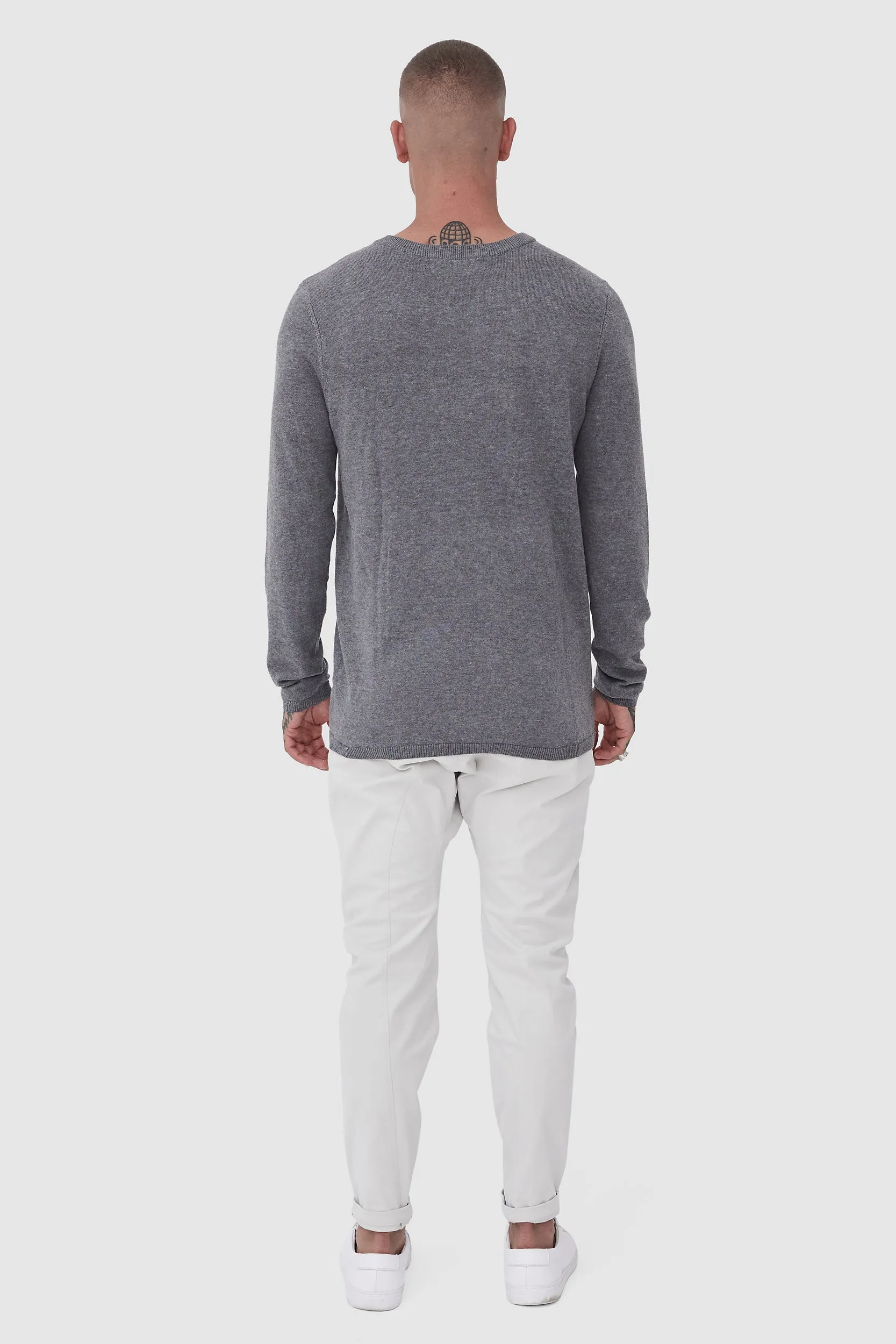 STRIDER KNIT - GREY MELANGE