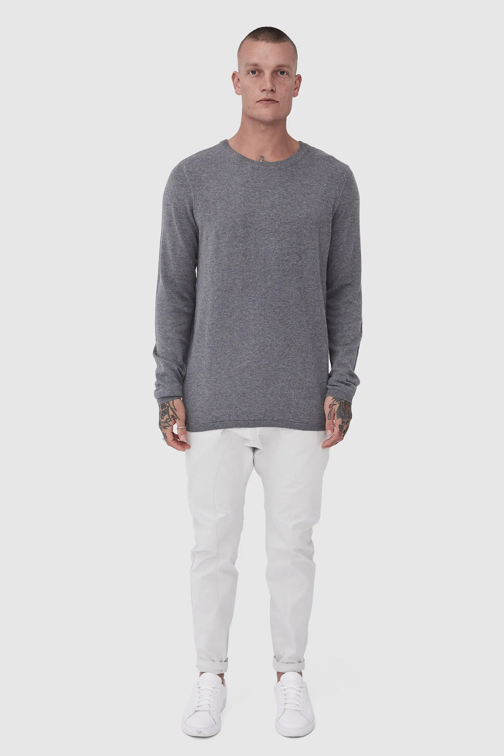 STRIDER KNIT - GREY MELANGE