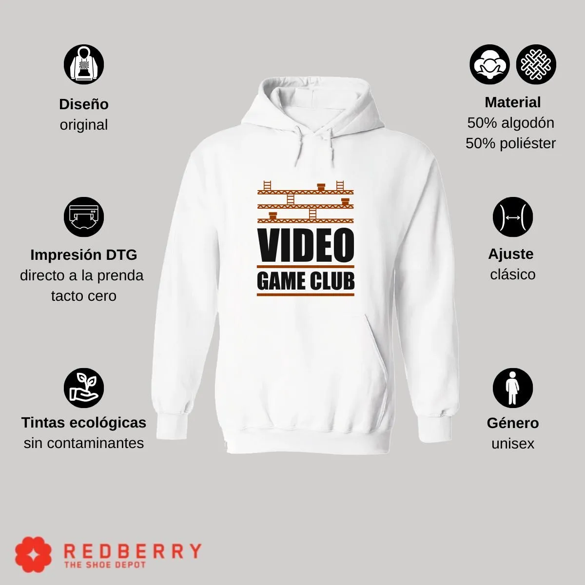 Sudadera Hombre  Hoodie Gamer Videojuegos Frases 099