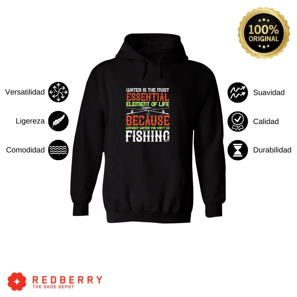 Sudadera Hombre  Hoodie Pescador Fishing Pesca 045