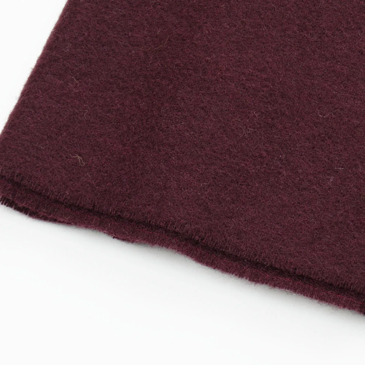 Sunspel - Scarf - Maroon Mouline