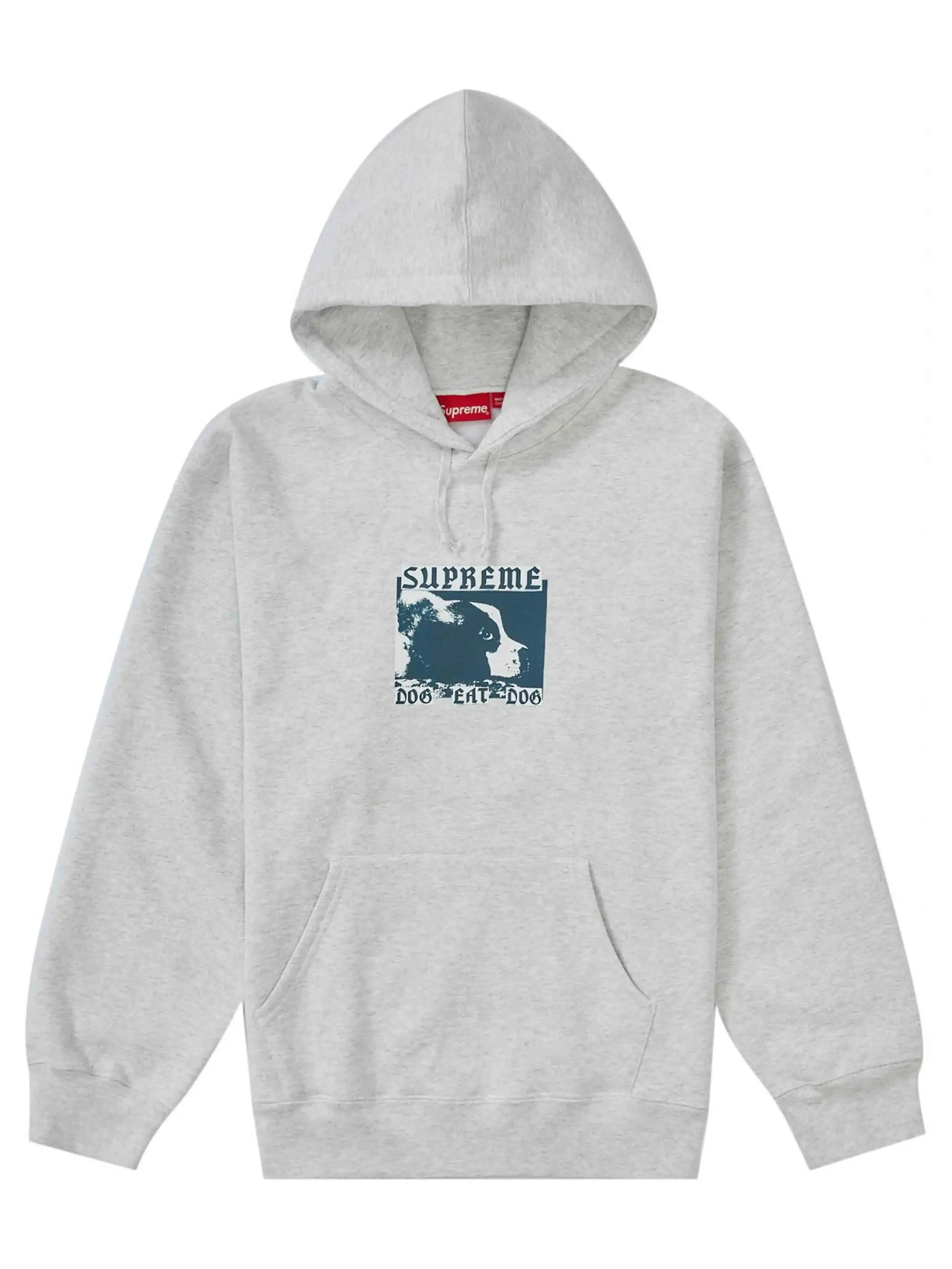 Supreme Dog Eat Dog Hooded Sweatshirt Ash Grey [SS22]