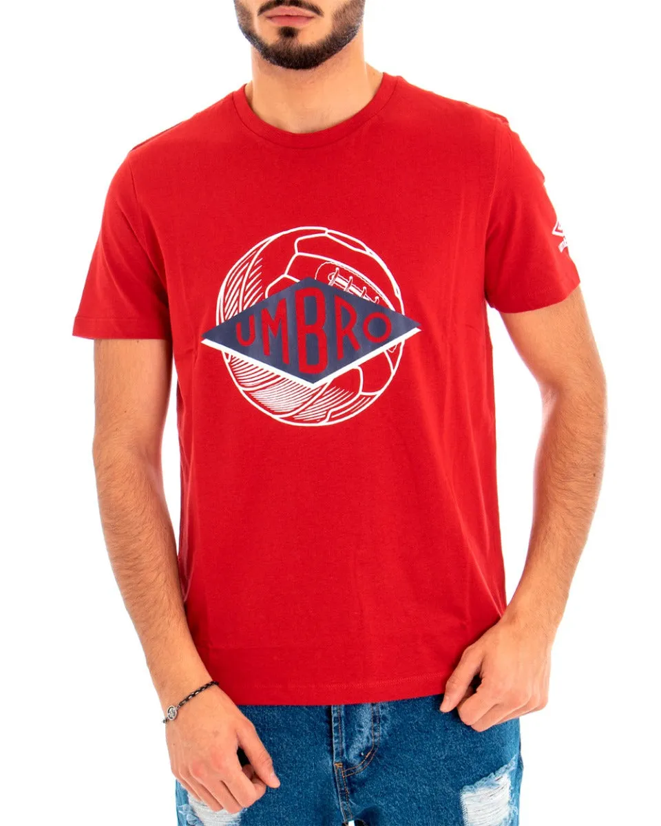 T-Shirt UMBRO Maglia Uomo Maniche Corte Stampa Scritta GIOSAL