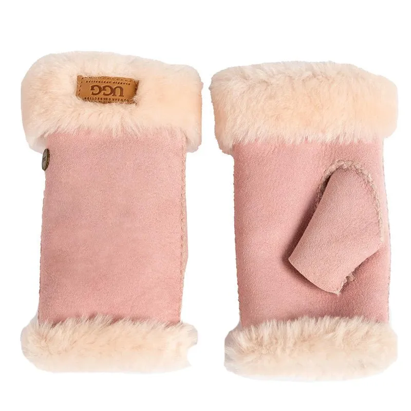 UGG Fluff Fingerless Gloves