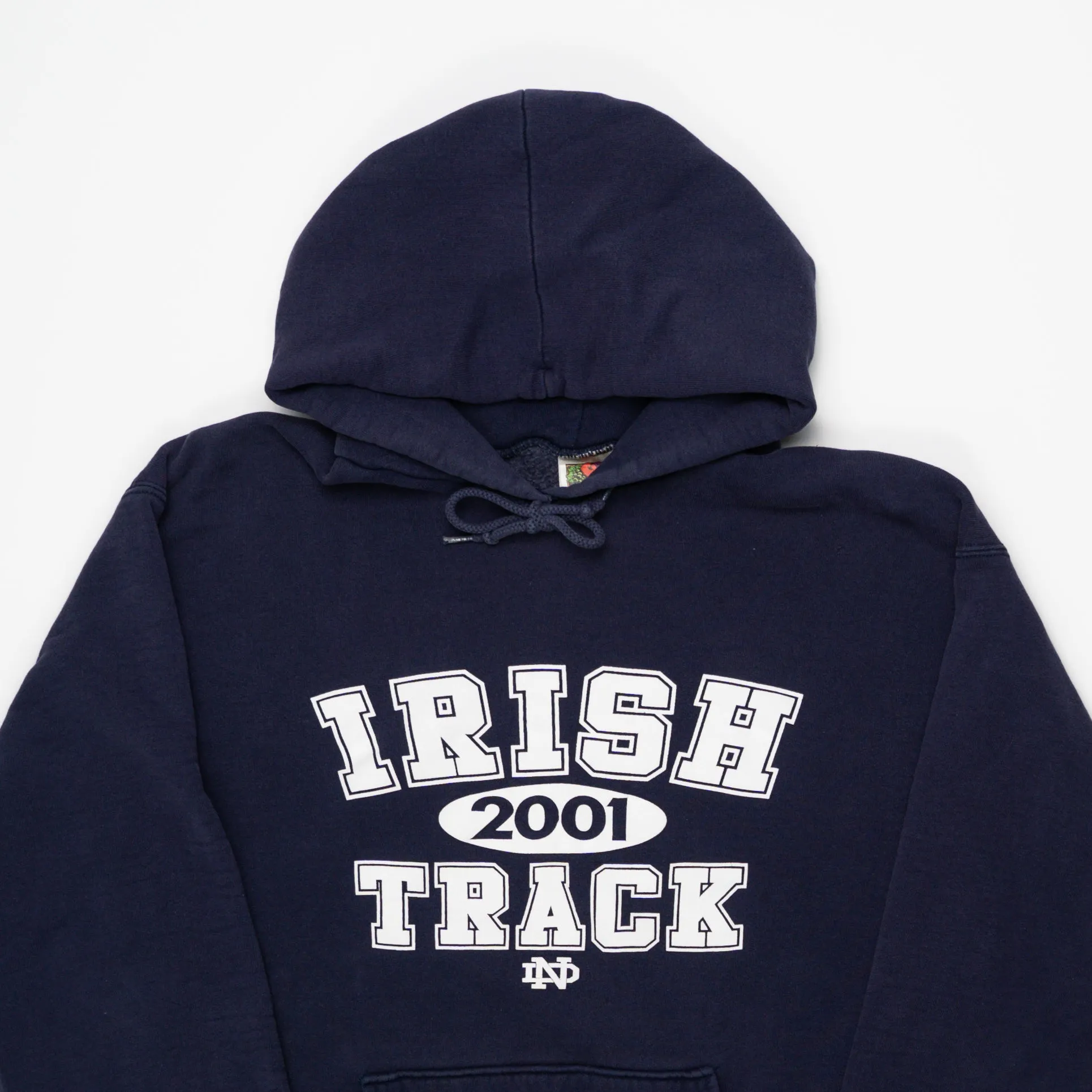 Vintage '01 Irish Notre Dame Track Hoodie (M)