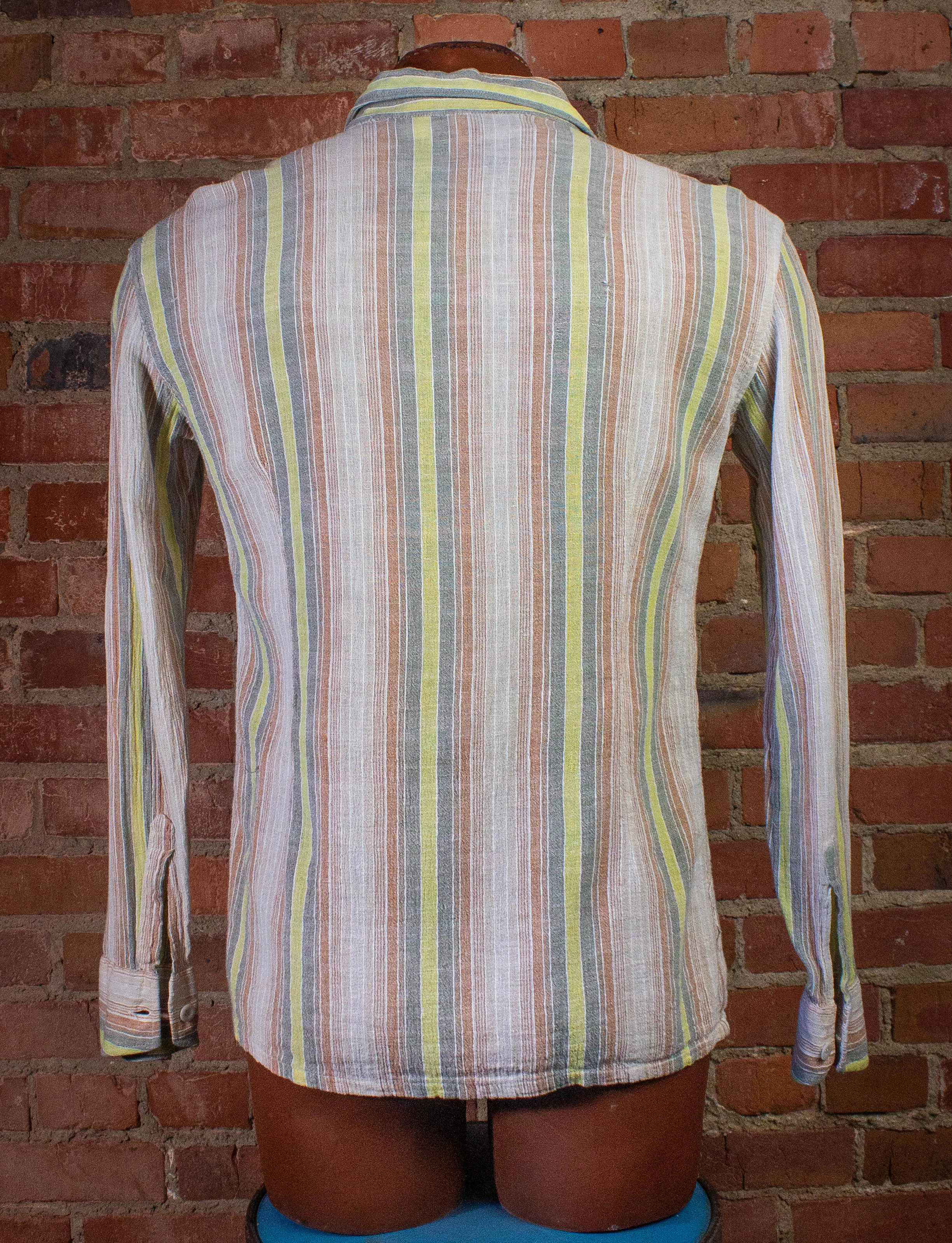 Vintage Gap Striped Button Up Shirt 80s Medium