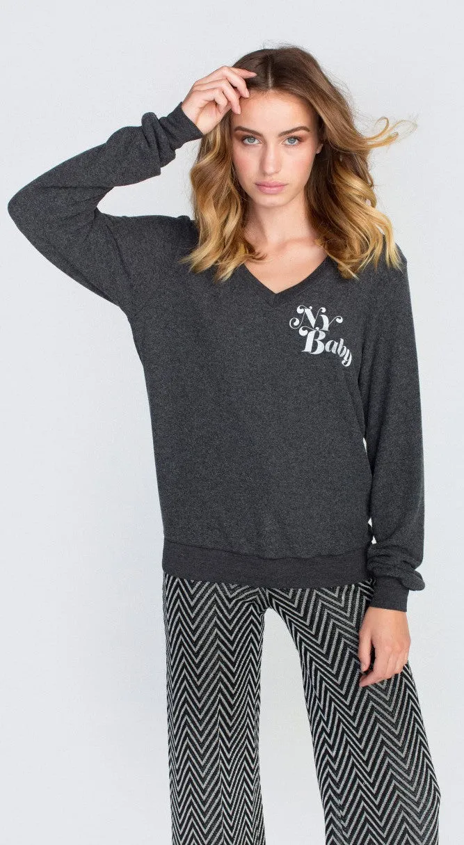 Wildfox NY Baby Beach V Sweater